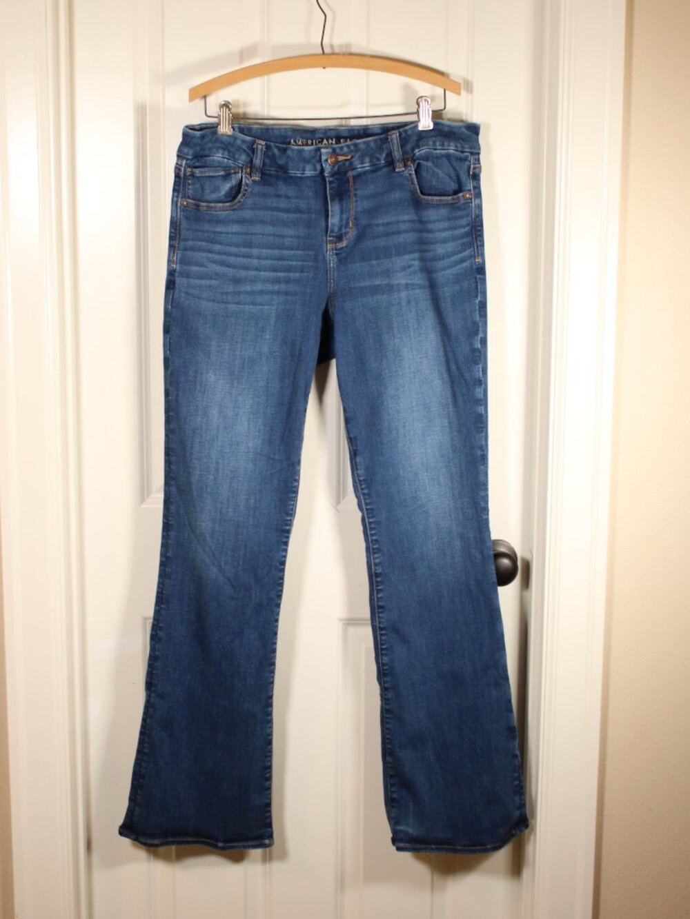 AE American Eagle Curvy Kick Boot Cut Jeans 16 Long